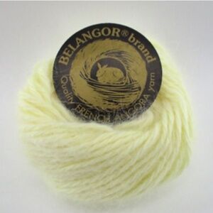 Vintage 100% Belangor Angora yarn col. 'canary' lot of 10